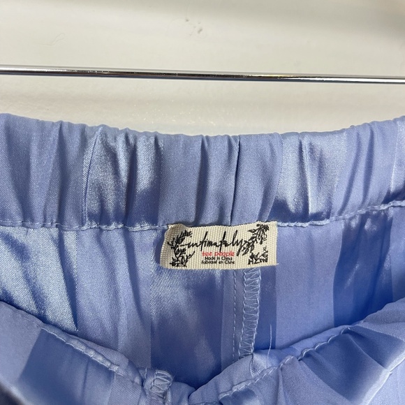 FREE PEOPLE Pajama Party Print Pajamas in Hazy Blue Size X-Large - Picture 8 of 11